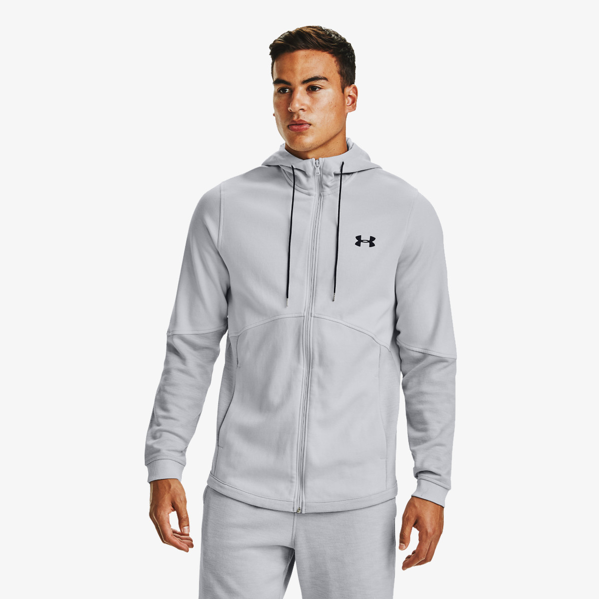 Under armour double knit fz best sale hoodie