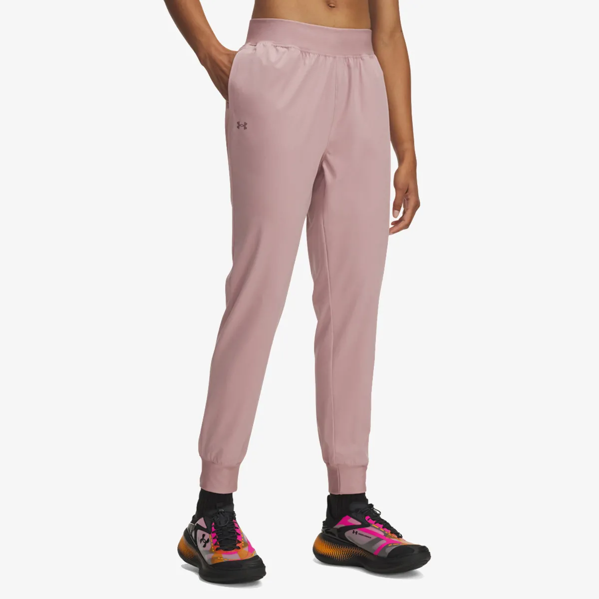 Ženska trenerka donji deo Under Armour Ua rival hi rise woven pant
