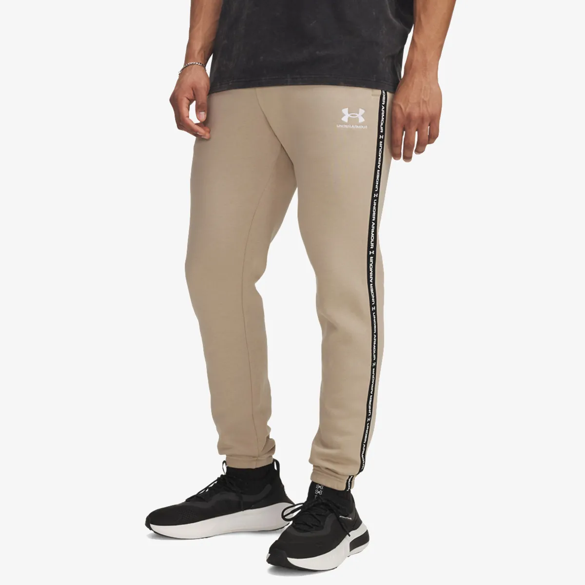 UNDER ARMOUR Donji deo trenerke UA Icon Fleece Jgr Taping