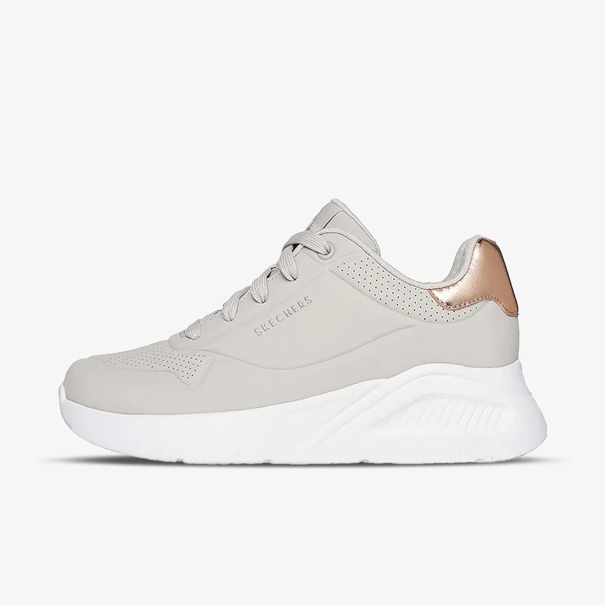 SKECHERS Bež Ženske Patike UNO LITE SHIMMER ALONG