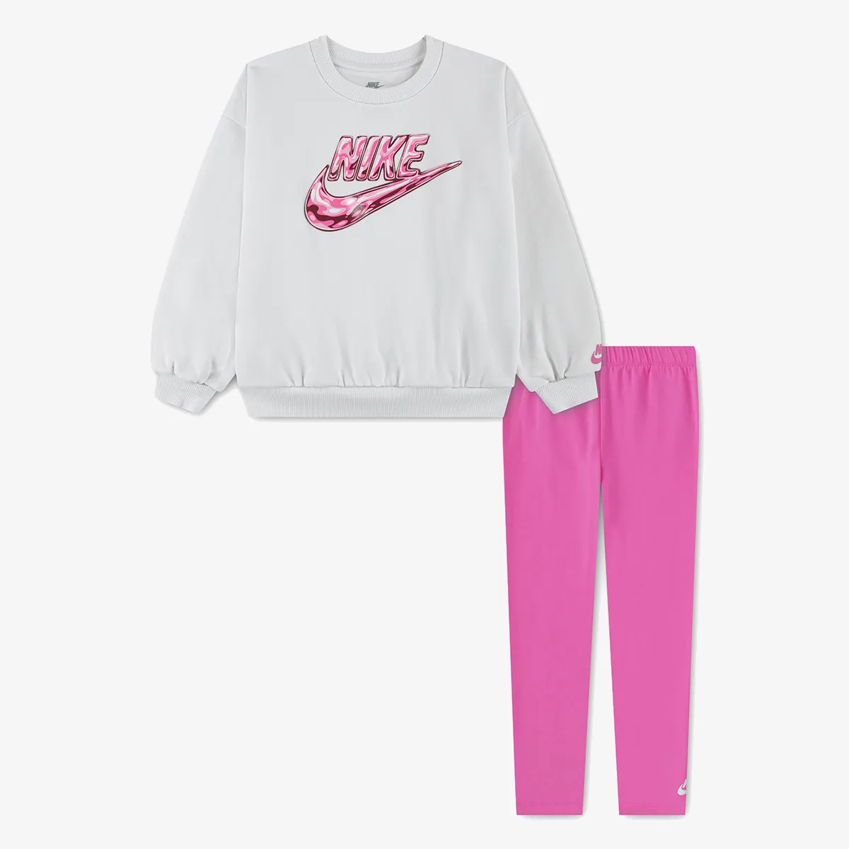 NIKE Set NKG FLEECE CREW FLARE LEGGING