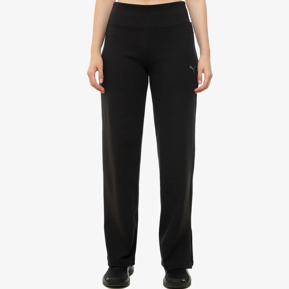 Ženska trenerka donji deo Puma Ess elevated high-waist straight leg pant
