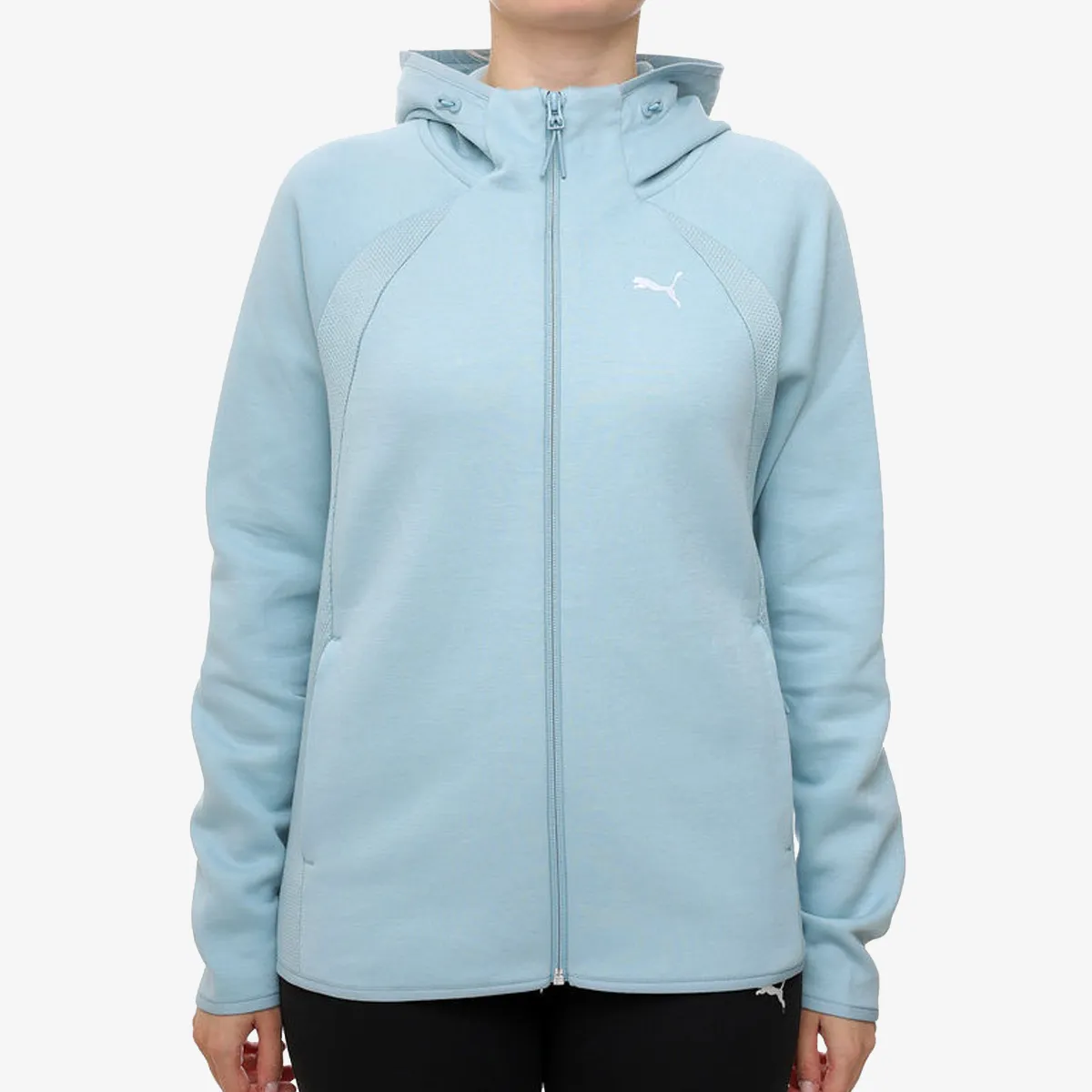 Ženski duks sa zipom i kapuljačom Puma Evostripe full-zip hoodie dk