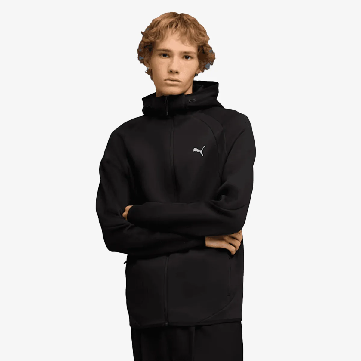 Muški duks sa zipom i kapuljačom Puma Evostripe fz hoodie dk