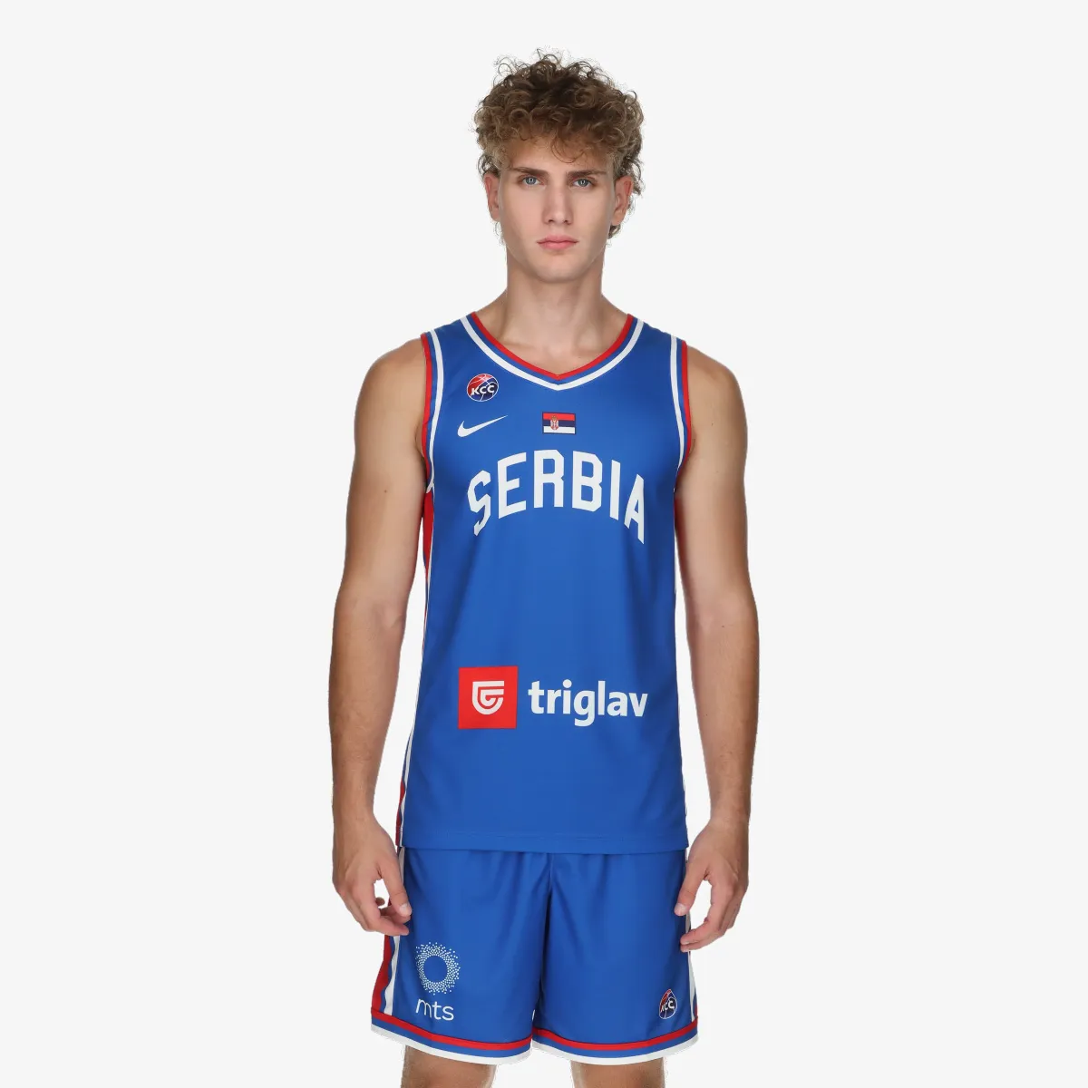 NIKE Dres SR M NK TM BB JSY HM-ROYAL BLUE/WHITE/UN