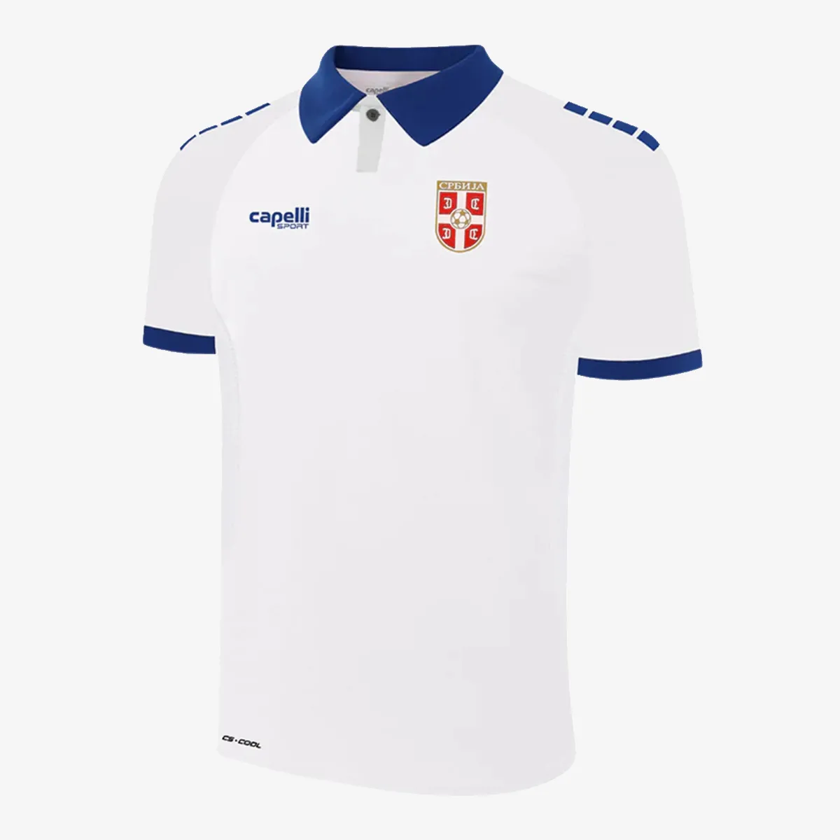 CAPELLI SPORT Beli Muški Fudbalski Dres Srbije Replika 2025/26