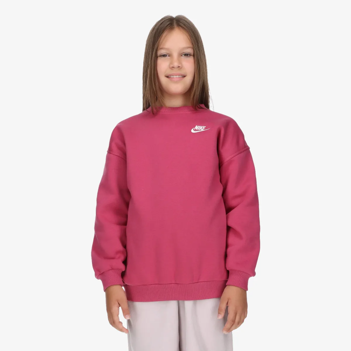 NIKE Duks nsw club flc ovrszd crew lbr W