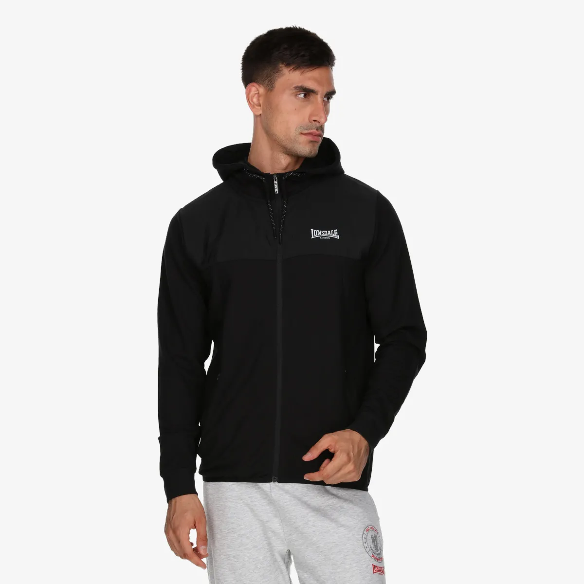 LONSDALE Dukserica Black