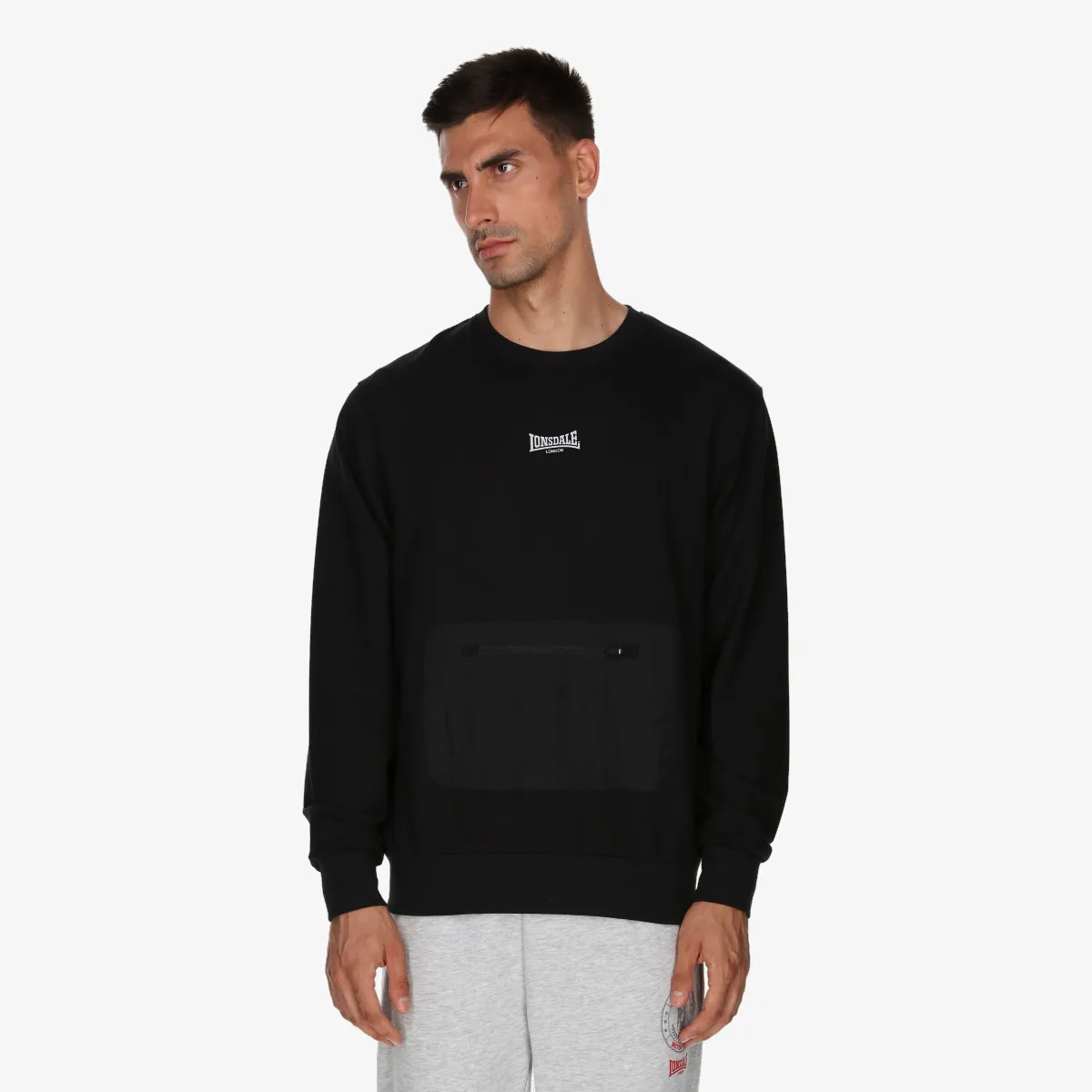 LONSDALE Dukserica Black