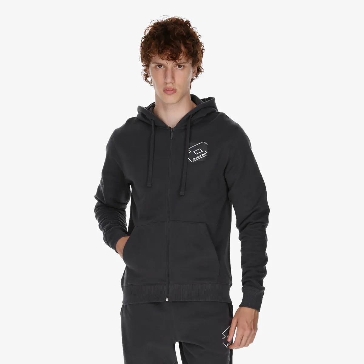 LOTTO Dukserica LOGO FZ HOODY