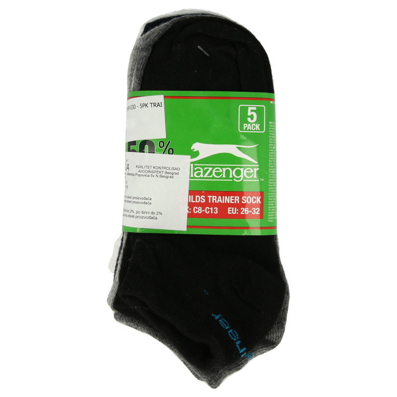 SLAZENGER ČARAPE 5PK TRAINER SOCK00 BRIGHT ASST CHD C8