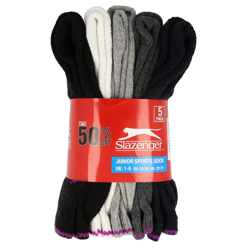 SLAZENGER ČARAPE Slaz 5PK Crew Sock Jn00