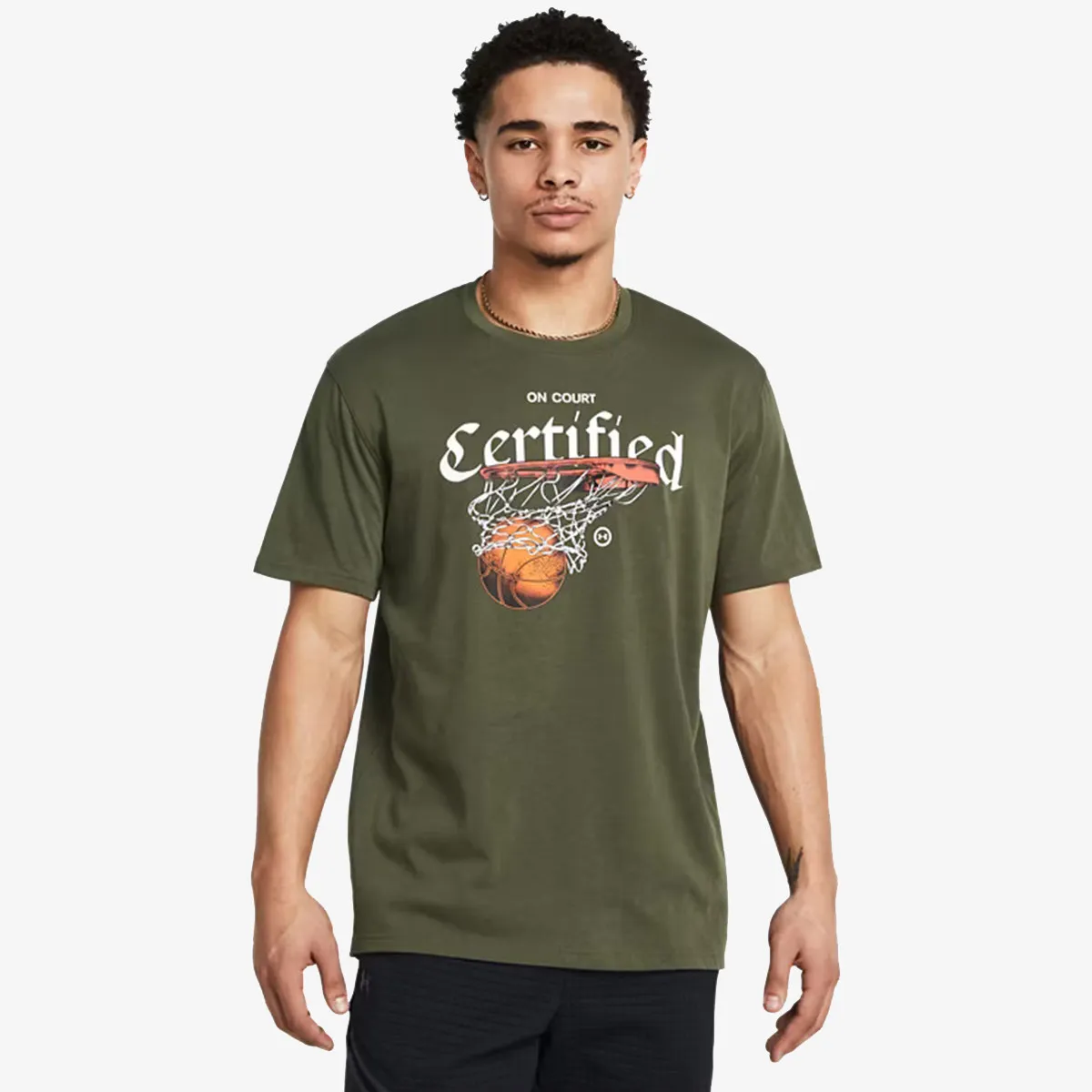 UNDER ARMOUR Majica UA M HW HOOPS CERTIFIED SS 