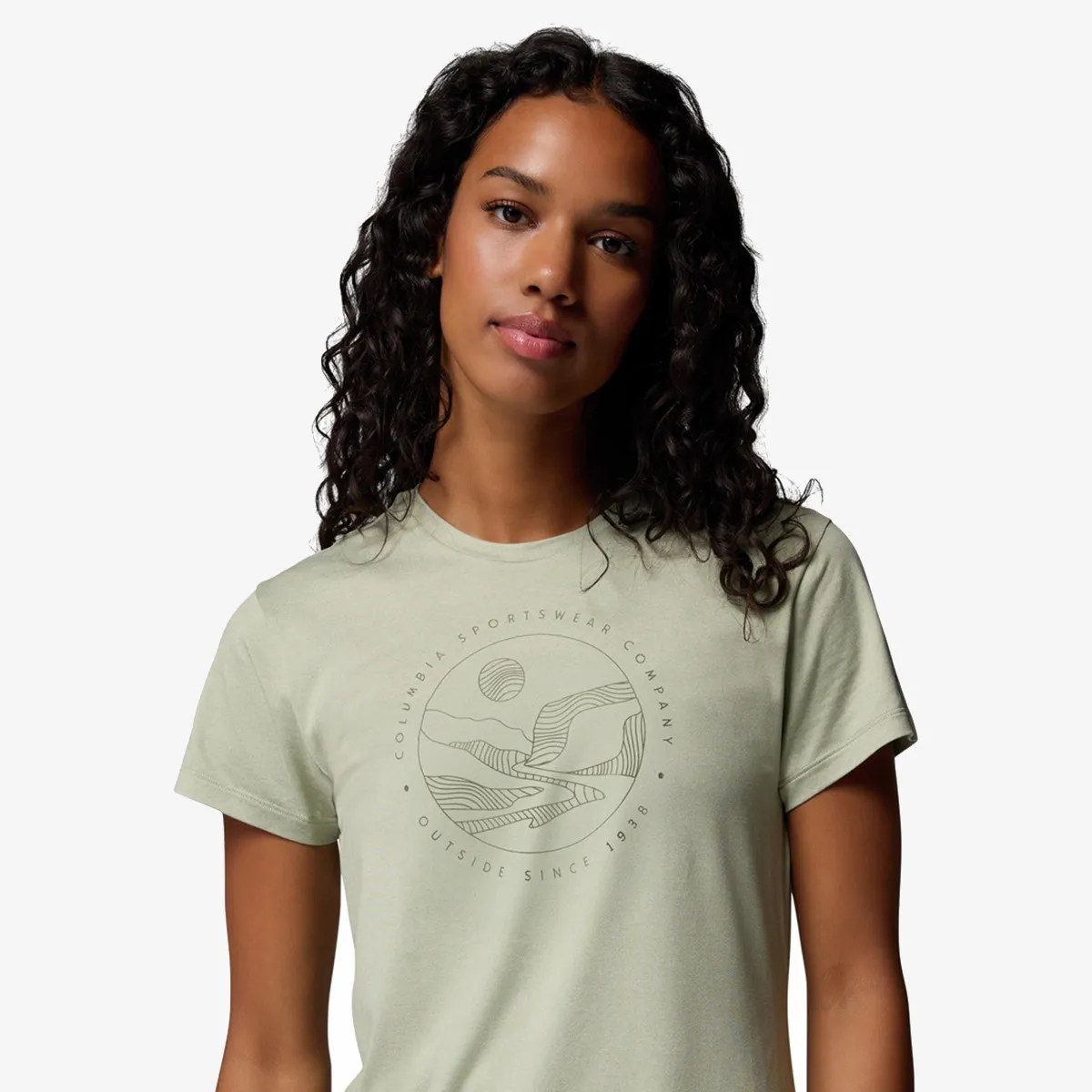 COLUMBIA Majica Sloan Ridge Graphic SS T-Safari, Linear 