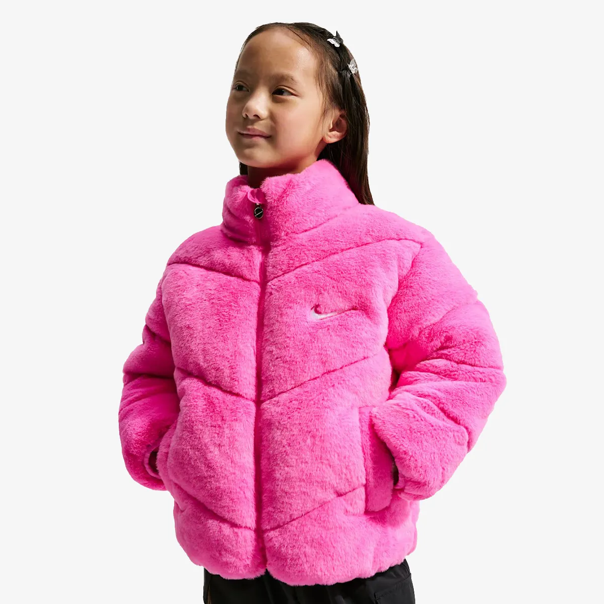 NIKE Jakna NKG QUILTED FAUX FUR JKT 