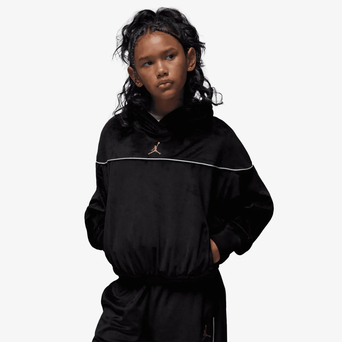 JORDAN Dukserica JDG MOUNTAINSIDE VELOUR PO HOO 