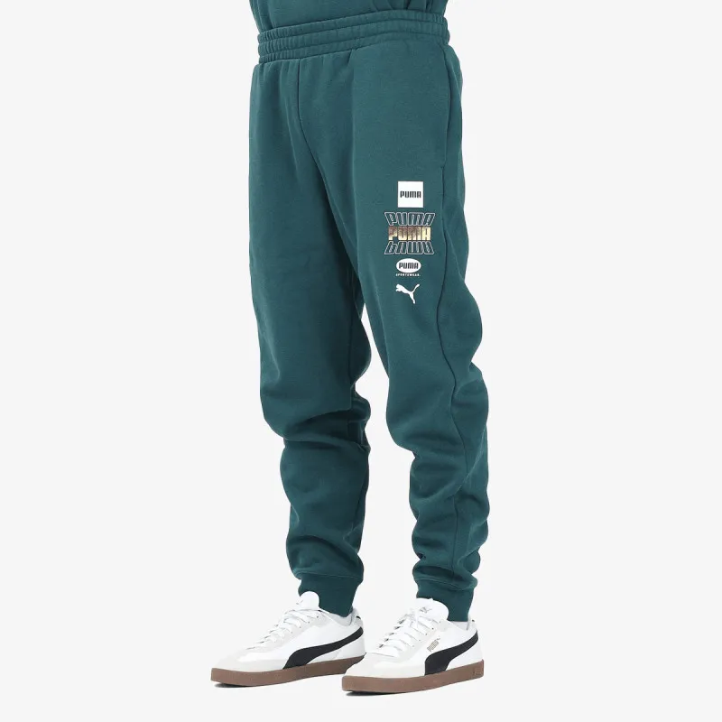 PUMA Donji deo trenerke PUMA ESS LOGO LAB  Holiday Sweatpants FL 