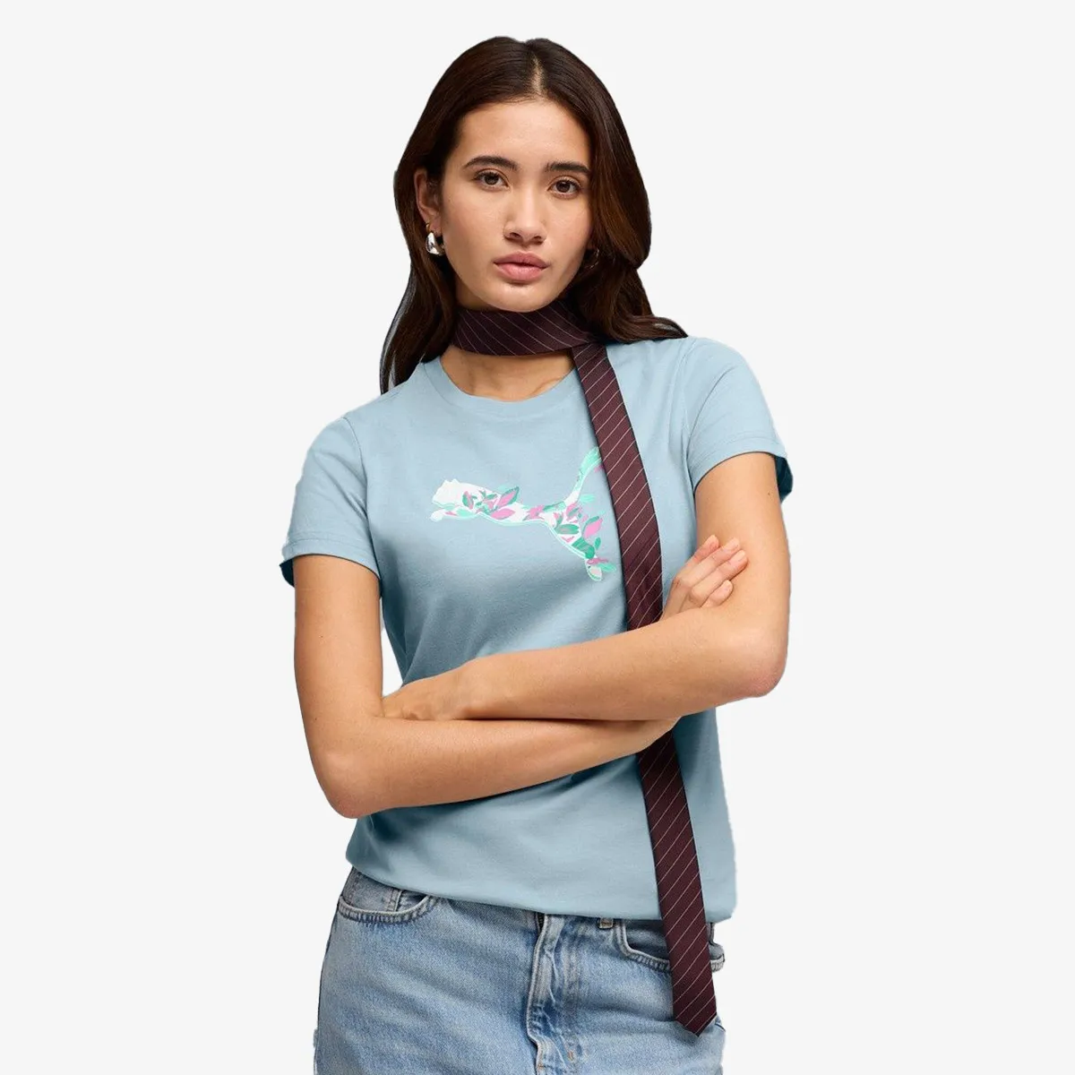 PUMA Majica PUMA GRAPHICS Floral Cat Tee 