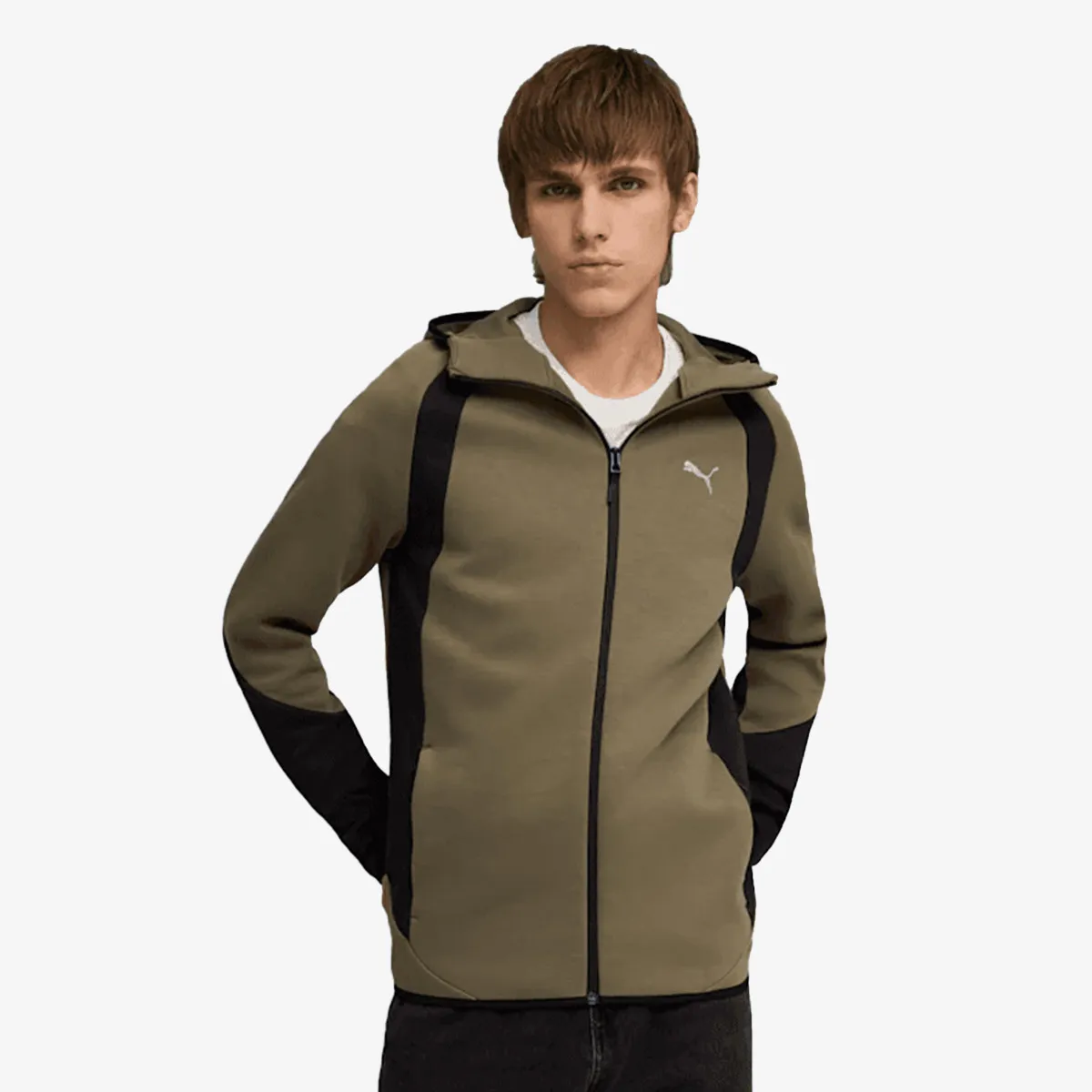 PUMA Dukserica PUMA EVOSTRIPE FZ Hoodie DK 