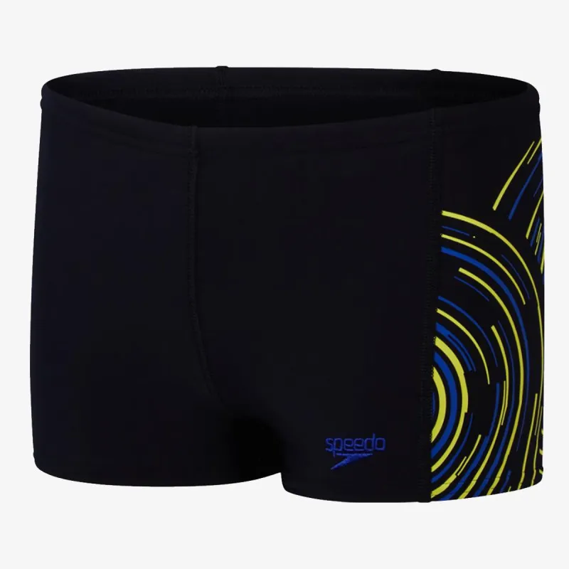 SPEEDO Kupaće gaće PLMT PRNT ASHT JM BLACK/BLUE 