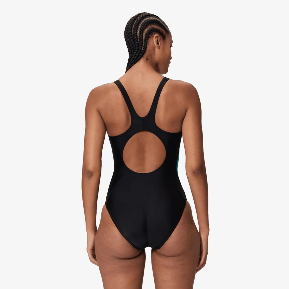 SPEEDO Kupaći kostim 1-delni CLBLK SPLICE 2.0 1PC BLK/LTBLU 