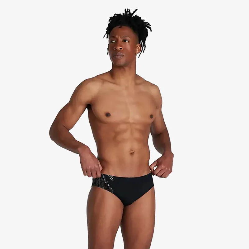 SPEEDO Kupaće gaće TECH PNL 7CM BRF AM BLACK/ORANGE 