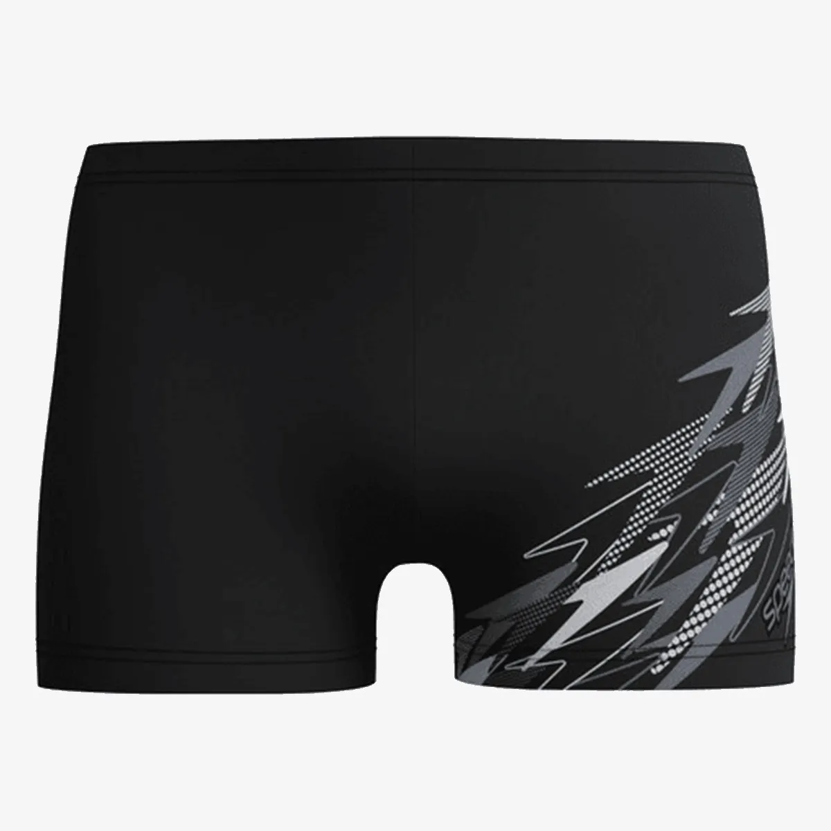 SPEEDO Kupaće gaće MEDLEY LOGO AQUASHORT BLK/GRY 