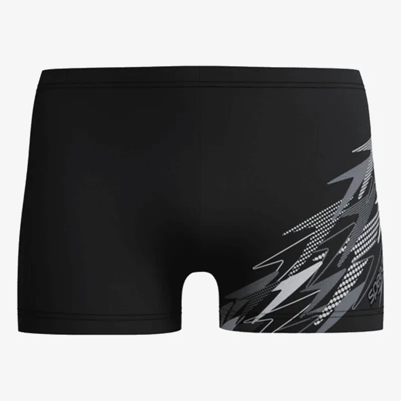 SPEEDO Kupaće gaće MEDLEY LOGO AQUASHORT BLK/GRY 