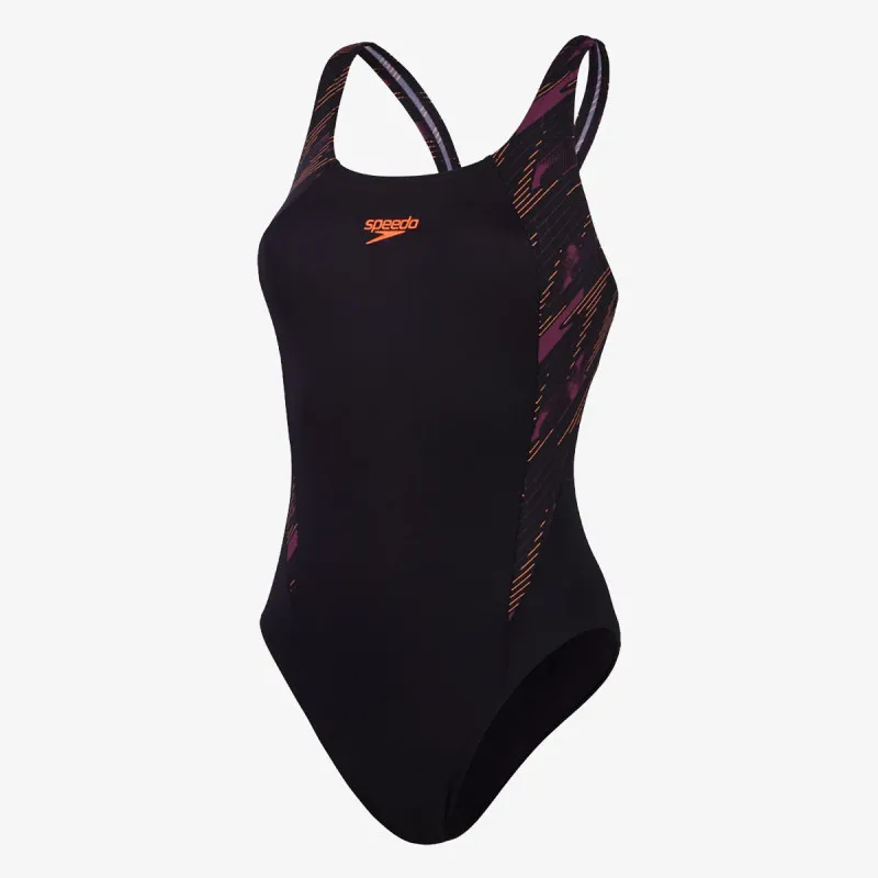 SPEEDO Kupaći kostim 1-delni HYPERBOOM SPL MSBK AF BLACK/PURPLE