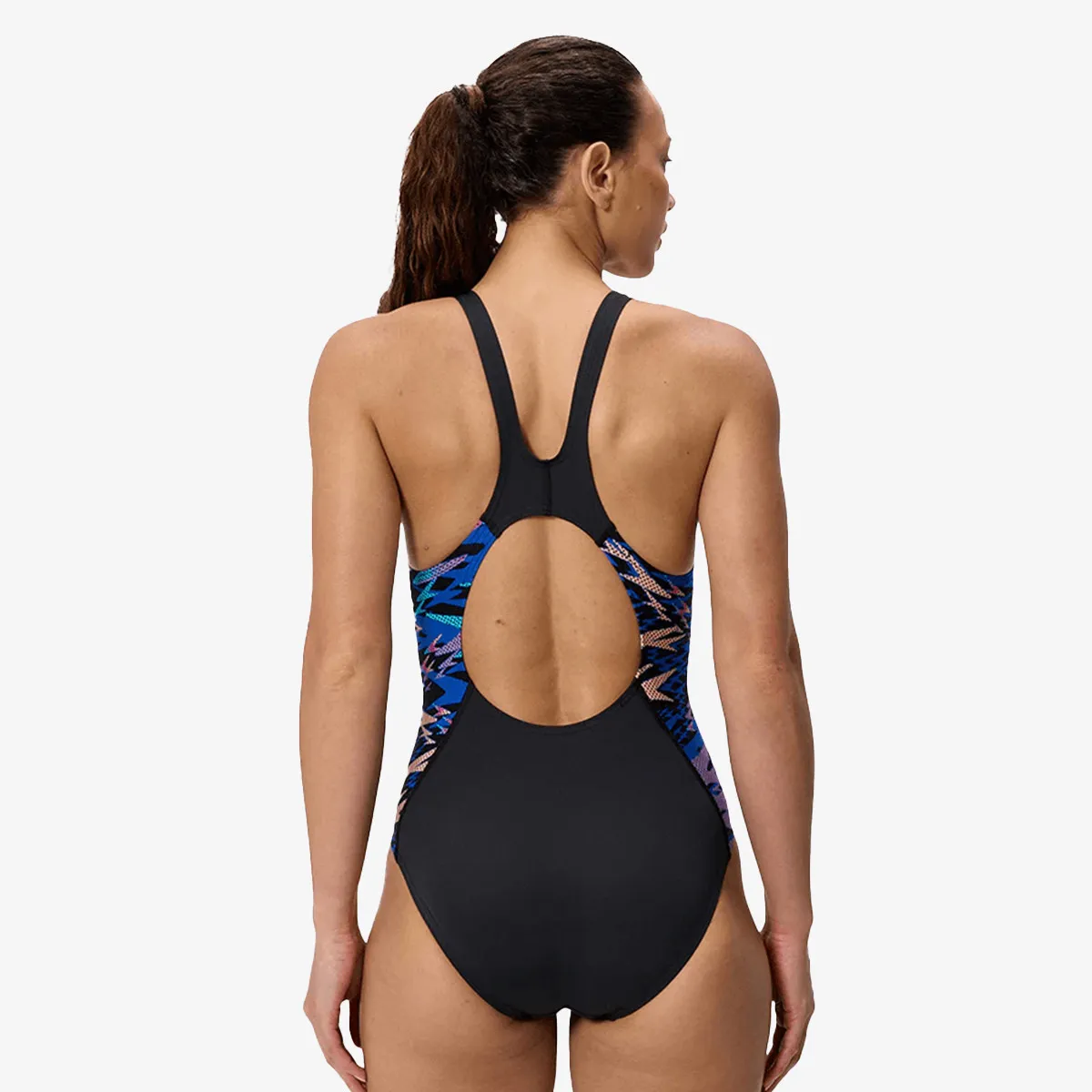 SPEEDO Kupaći kostim 1-delni HYPERBOOM SPLC MSCLBK 1PC BLK/PNK 