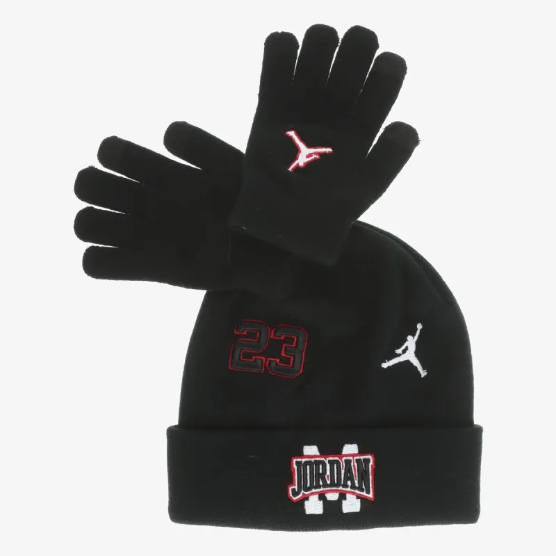 JORDAN Kapa JAN JORDAN PATCH BEANIE SET 