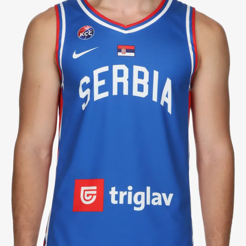 NIKE Dres SR M NK TM BB JSY HM-ROYAL BLUE/WHITE/UN 