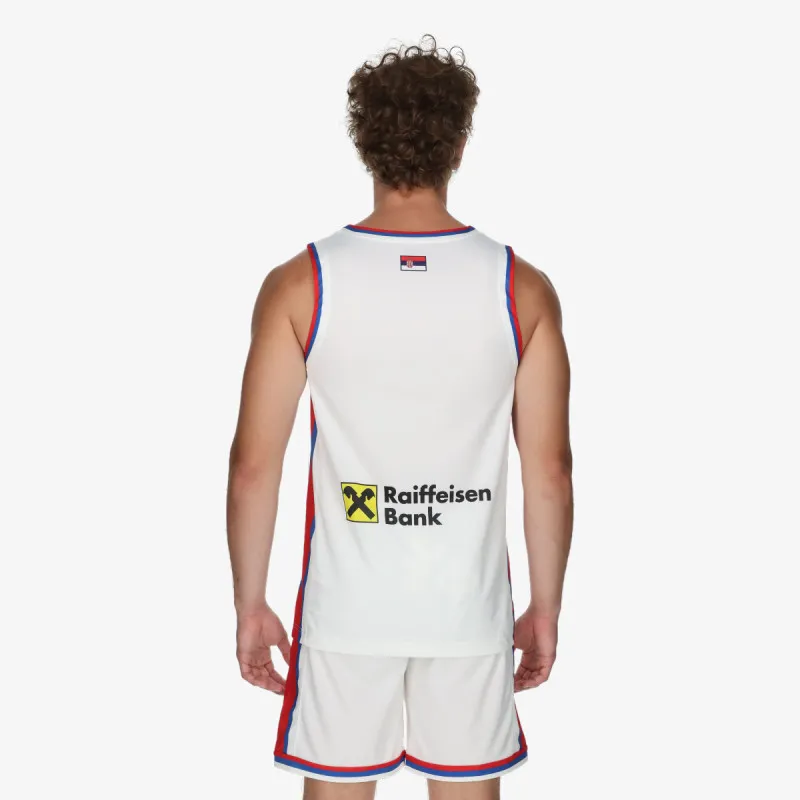 NIKE Dres SR M NK TM BB JSY AW-WHITE/ROYAL BLUE/UN 