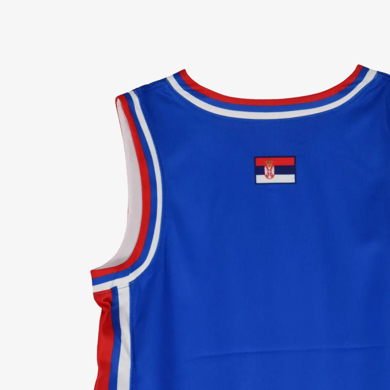 NIKE Dres SR M NK TM BB JSY HM-ROYAL BLUE/WHITE/UN 