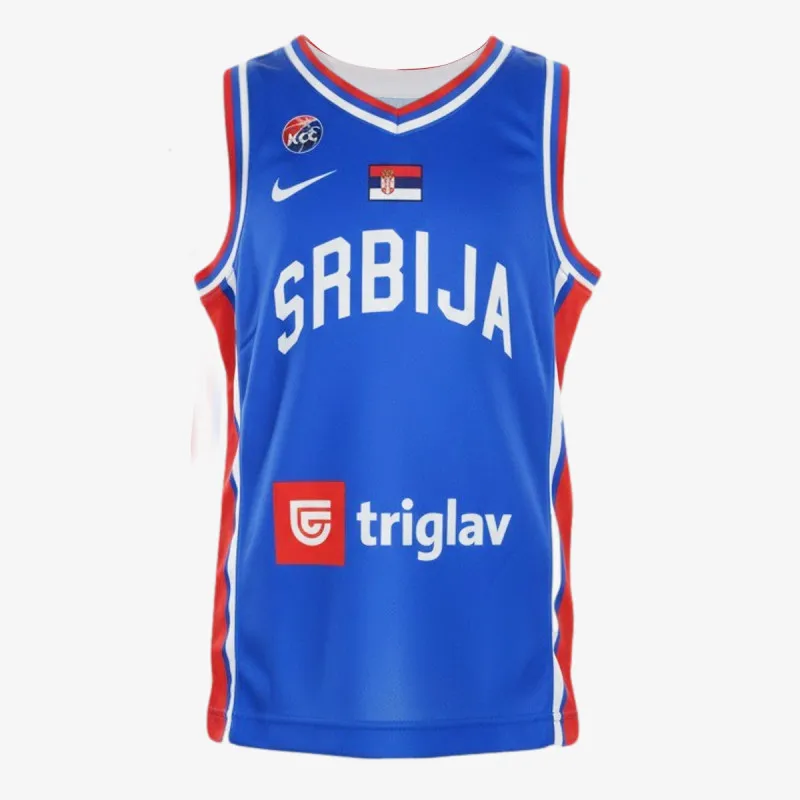 NIKE Dres SR M NK TM BB JSY HM-ROYAL BLUE/WHITE/UN 