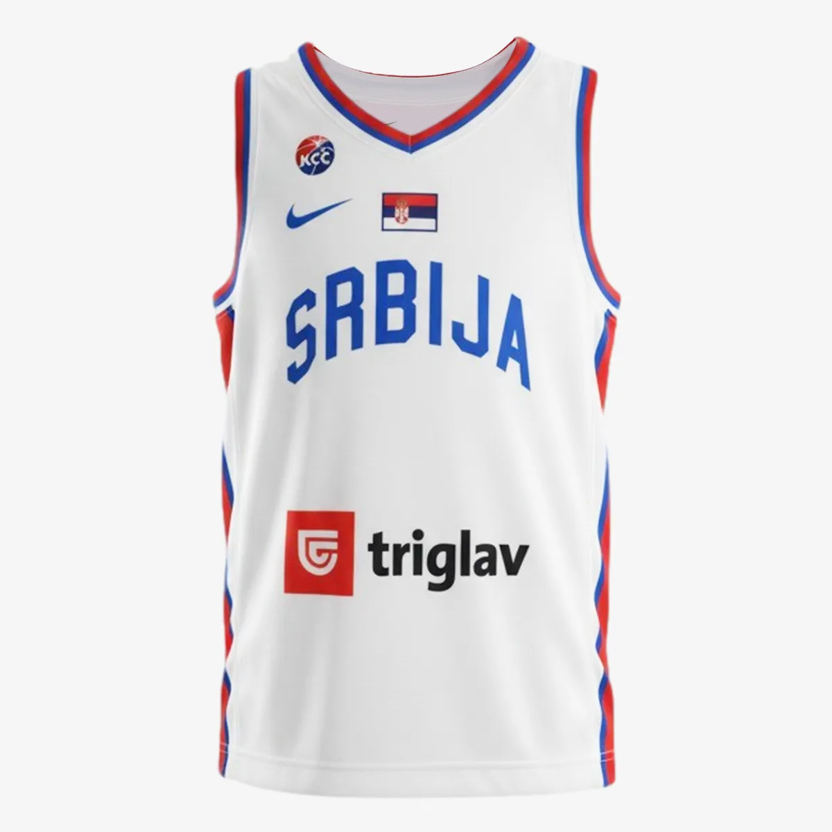 NIKE Dres SR M NK TM BB JSY AW-WHITE/ROYAL BLUE/UN 