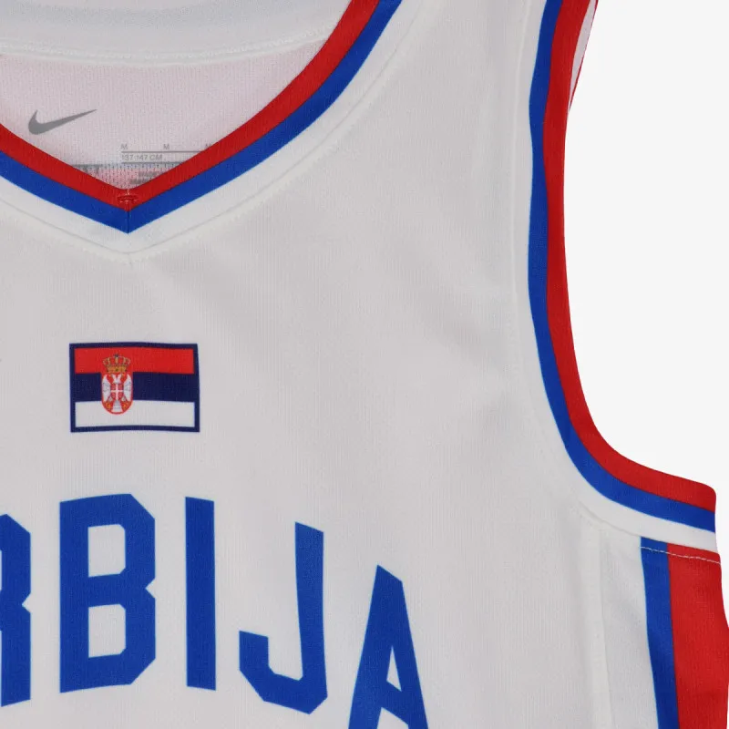 NIKE Dres SR M NK TM BB JSY AW-WHITE/ROYAL BLUE/UN 