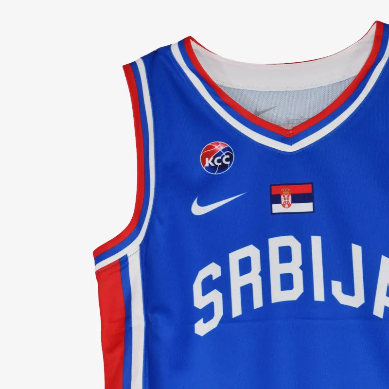 NIKE Dres SR Y NK TM BB JSY HM-ROYAL BLUE/WHITE/UN 