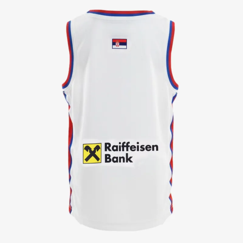 NIKE Dres SR Y NK TM BB JSY AW-WHITE/ROYAL BLUE/UN 