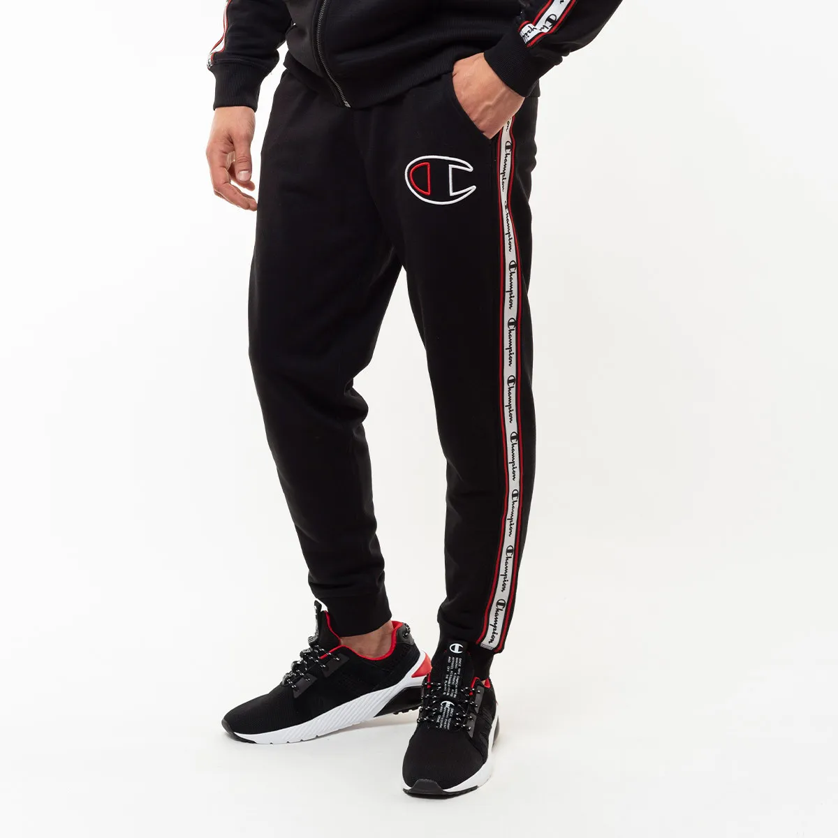 CHAMPION Donji deo trenerke ALL OVER RIB CUFF PANTS 