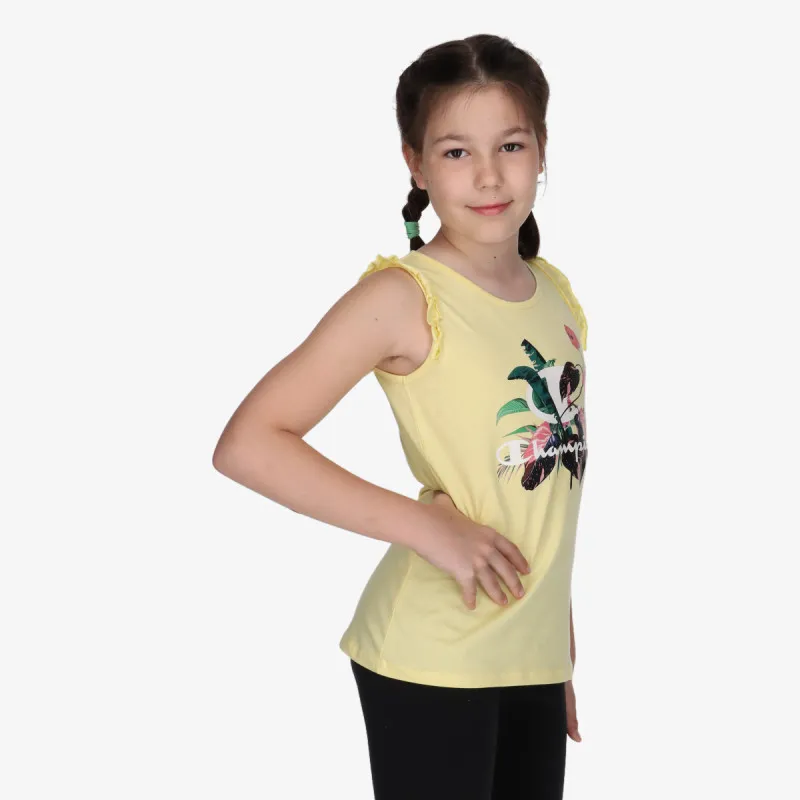 CHAMPION Majica GIRLS FLOWER SLEEVELESS T-SHIRT 