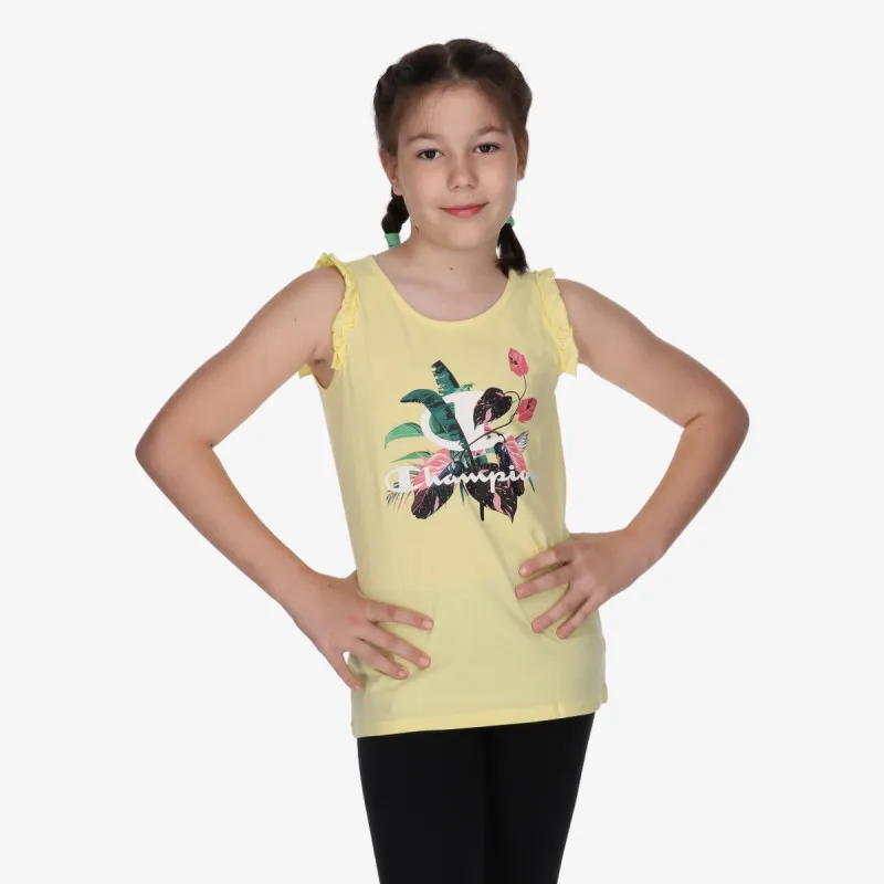 CHAMPION Majica GIRLS FLOWER SLEEVELESS T-SHIRT 