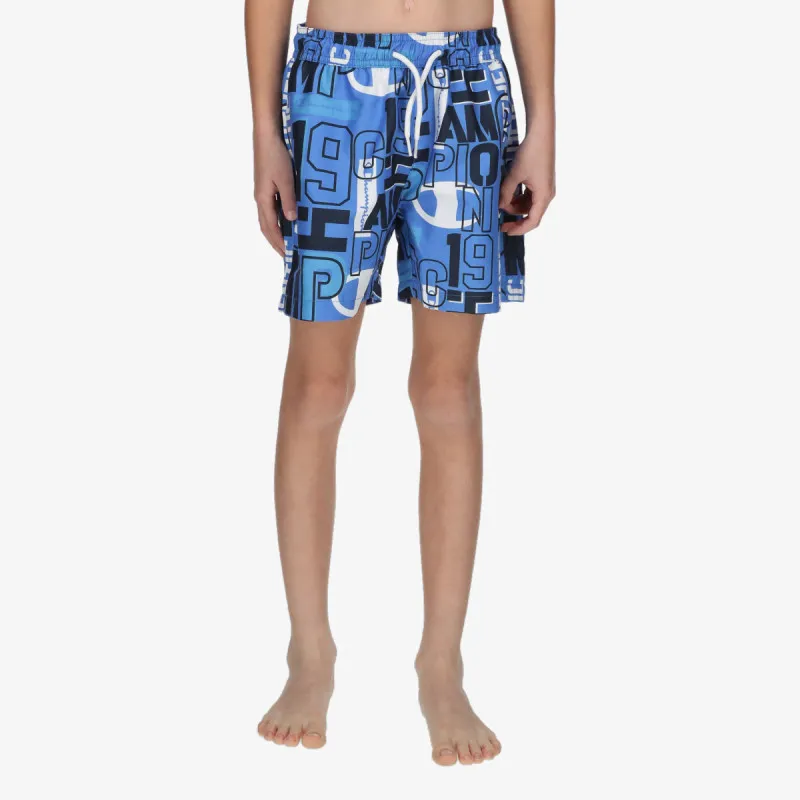 CHAMPION Šorc BOYS LOGO SWIM SHORTS 