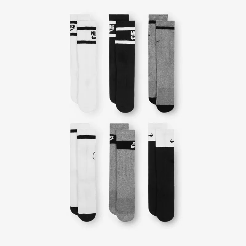 NIKE ČARAPE Y NK EVERYDAY CUSH CREW 6PR -GFX2 