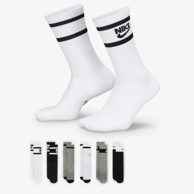 NIKE ČARAPE Y NK EVERYDAY CUSH CREW 6PR -GFX2 