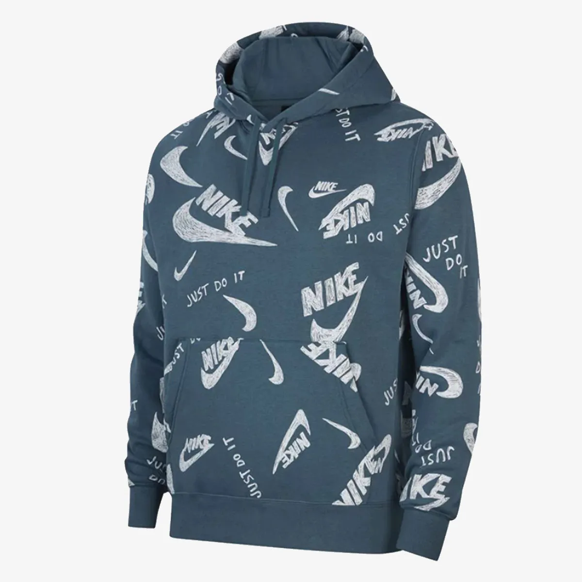 NIKE Dukserica M NSW CLUB HOODIE PO BB AOP 1