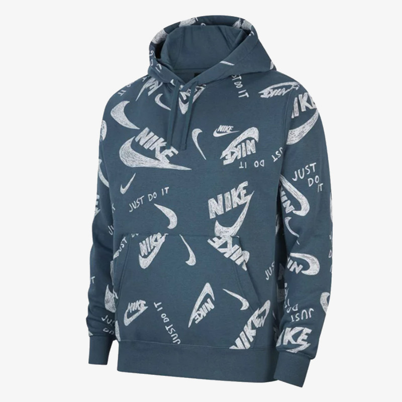 NIKE Dukserica M NSW CLUB HOODIE PO BB AOP 1
