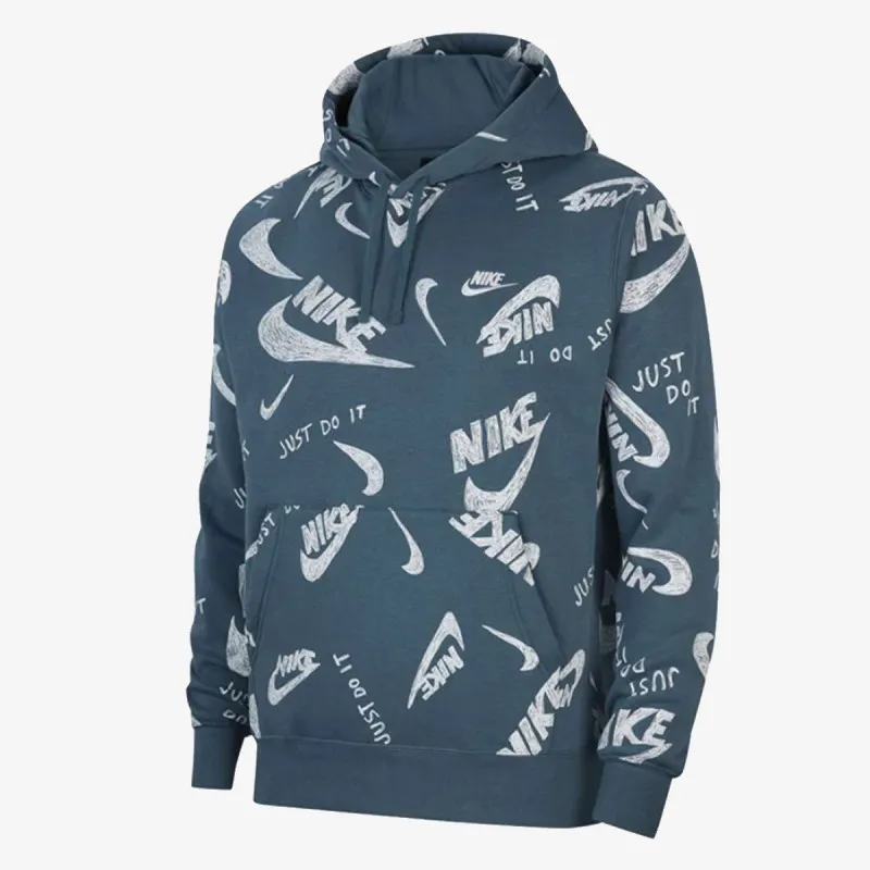NIKE Dukserica M NSW CLUB HOODIE PO BB AOP 1