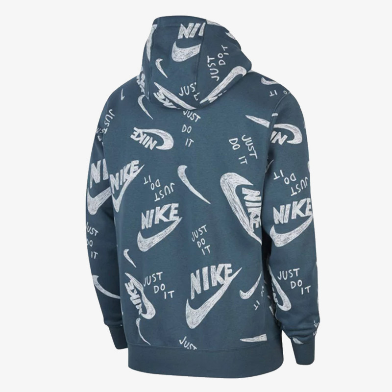 NIKE Dukserica M NSW CLUB HOODIE PO BB AOP 1