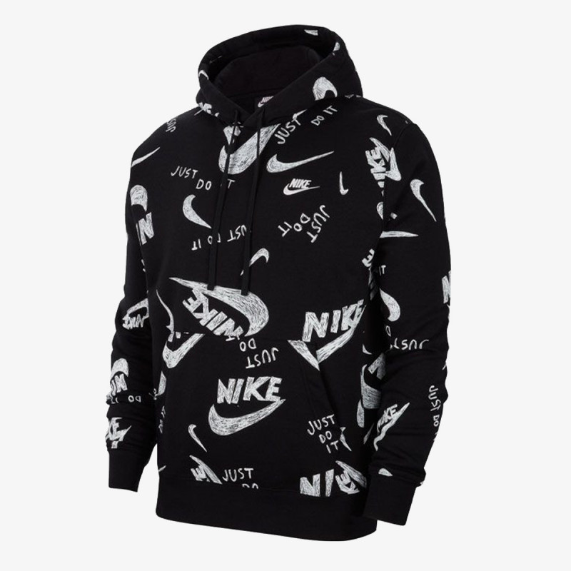 NIKE Dukserica M NSW CLUB HOODIE PO BB AOP 1